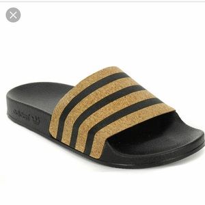 adidas cork flip flops